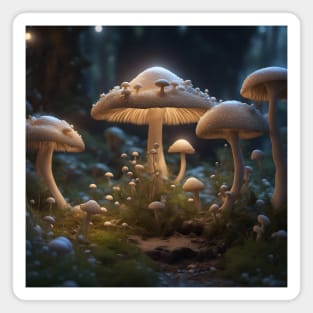 Fantasy Mushroom Cottagecore Magnet